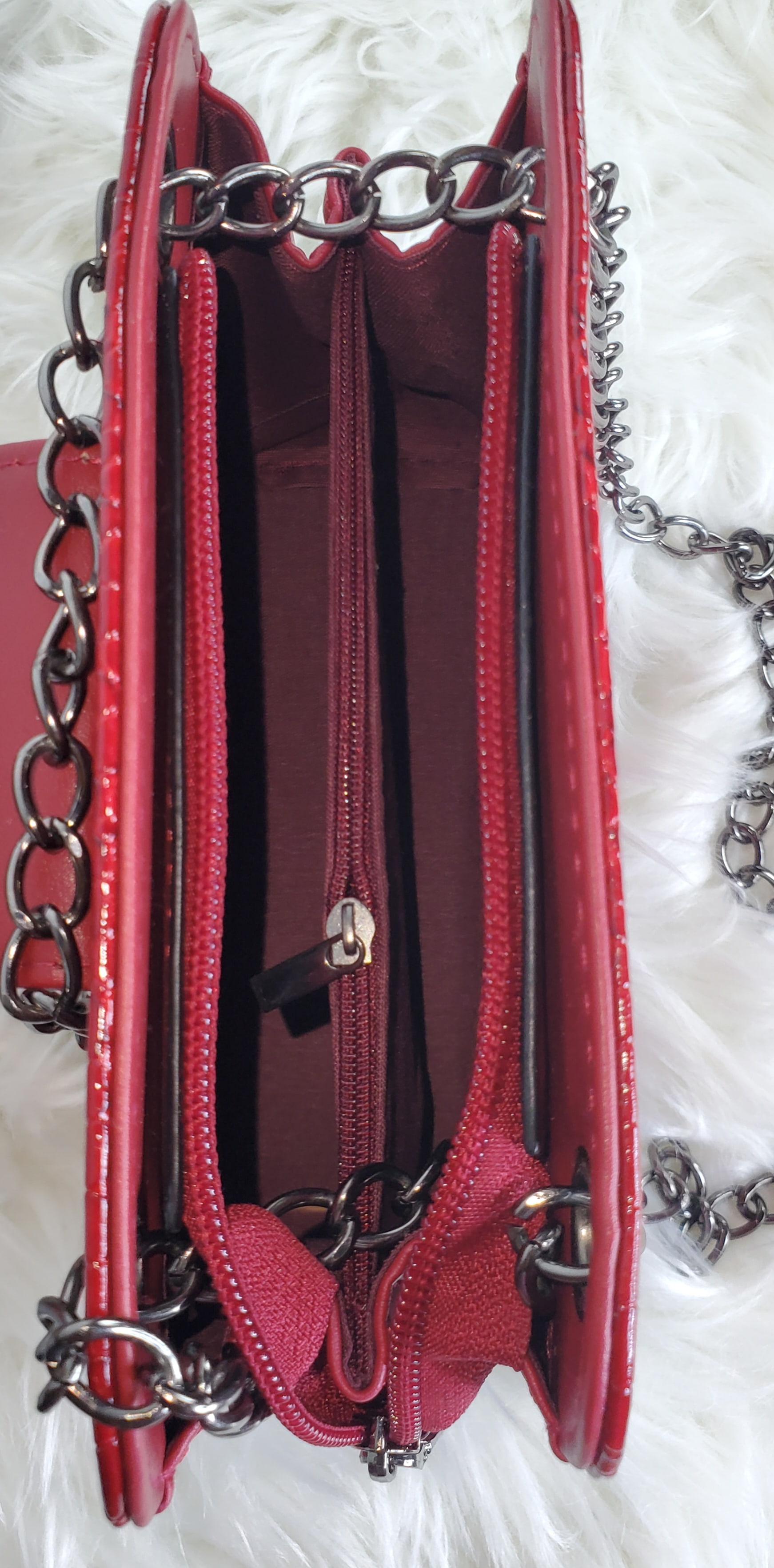Crimson Edge Handbag