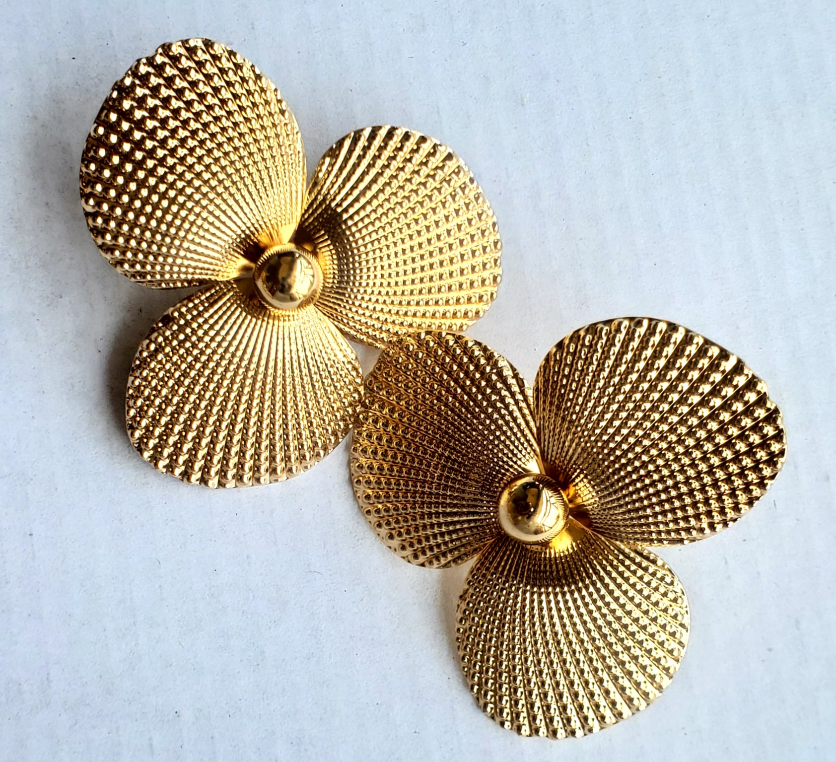 Trinity Gold Earrings